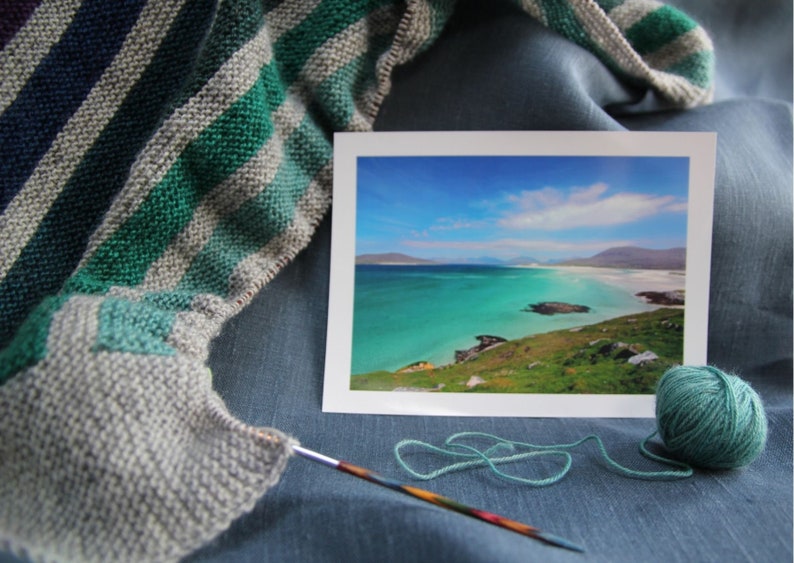 Knitting Pattern Blanket SCOTTISH RAINBOW BLANKET Easy Intarsia Garter Stitch 4ply Advent Yarn Calendar image 4