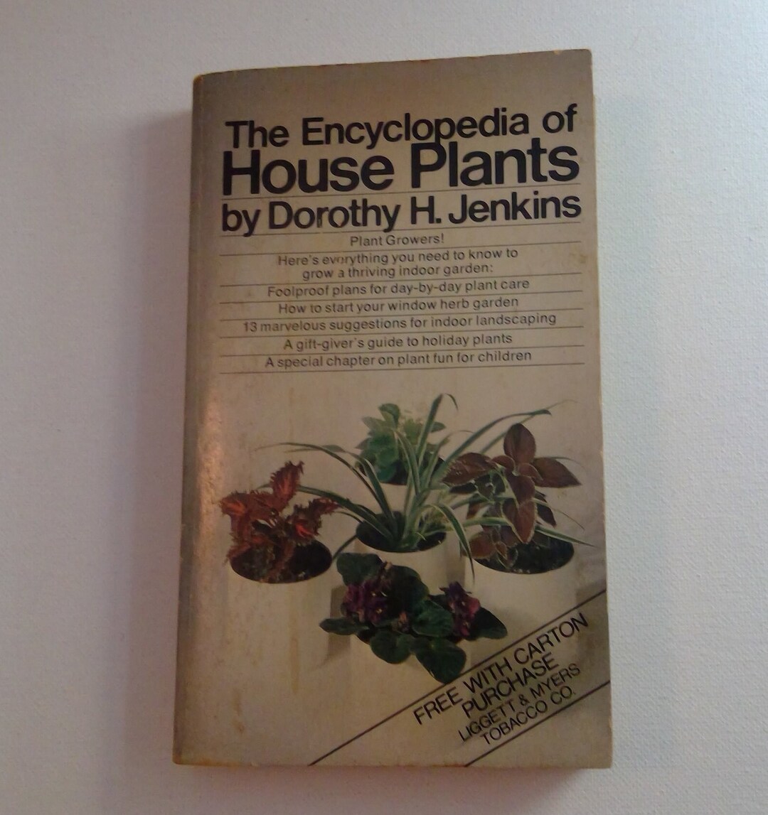 The Encyclopedia of House Plants by Dorothy H. Jenkins Vintage Etsy