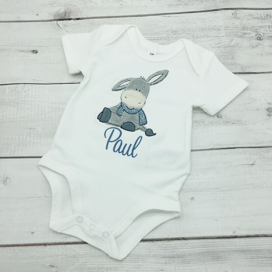 AWASG Baby Body Personalisiert Mit Name - Individueller Strampler Geschenk