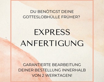 Expressanfertigung deiner Bestellung