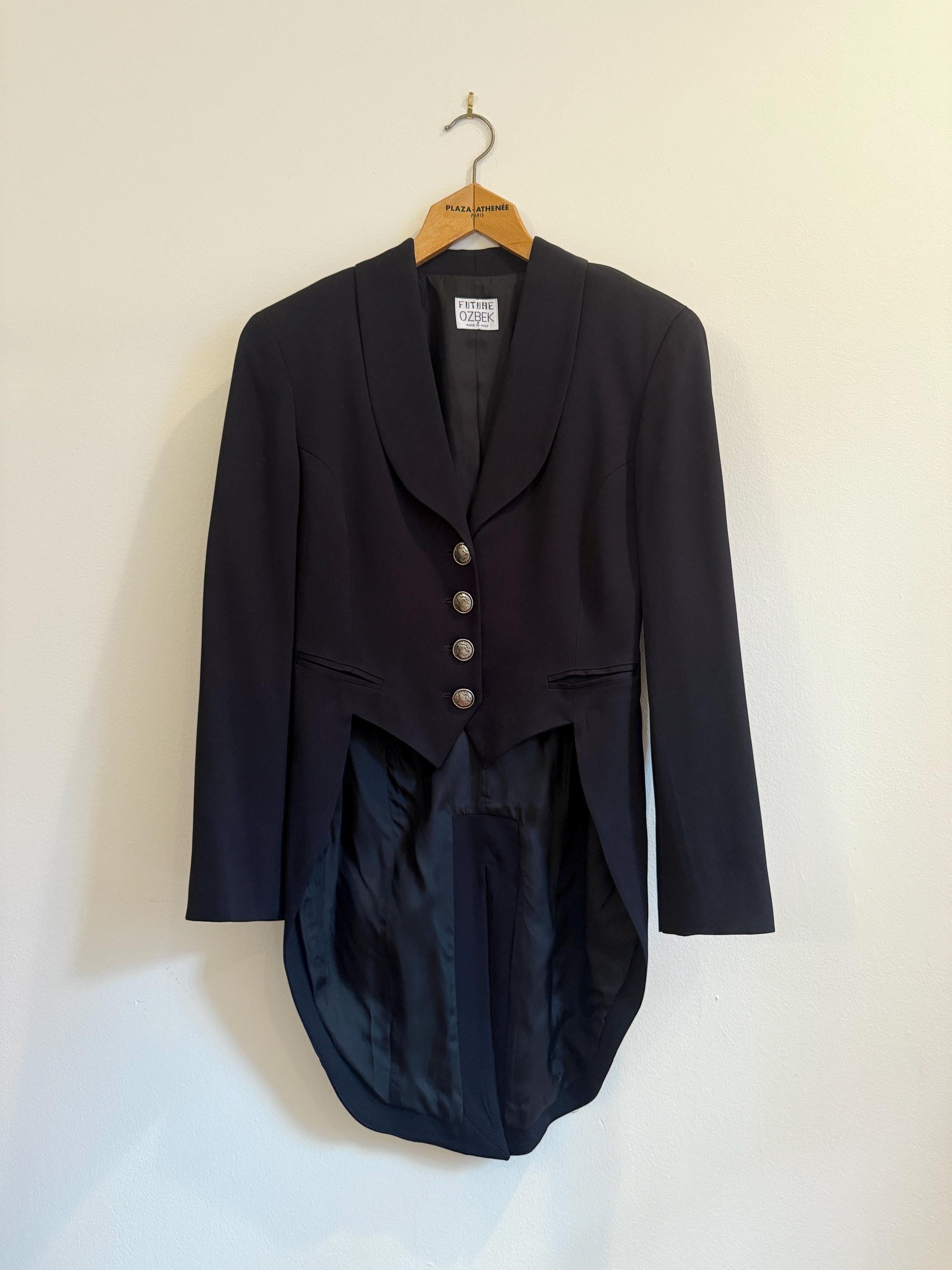 1990s Future Ozbek Black Tailcoat Blazer | Size 6 | - Etsy