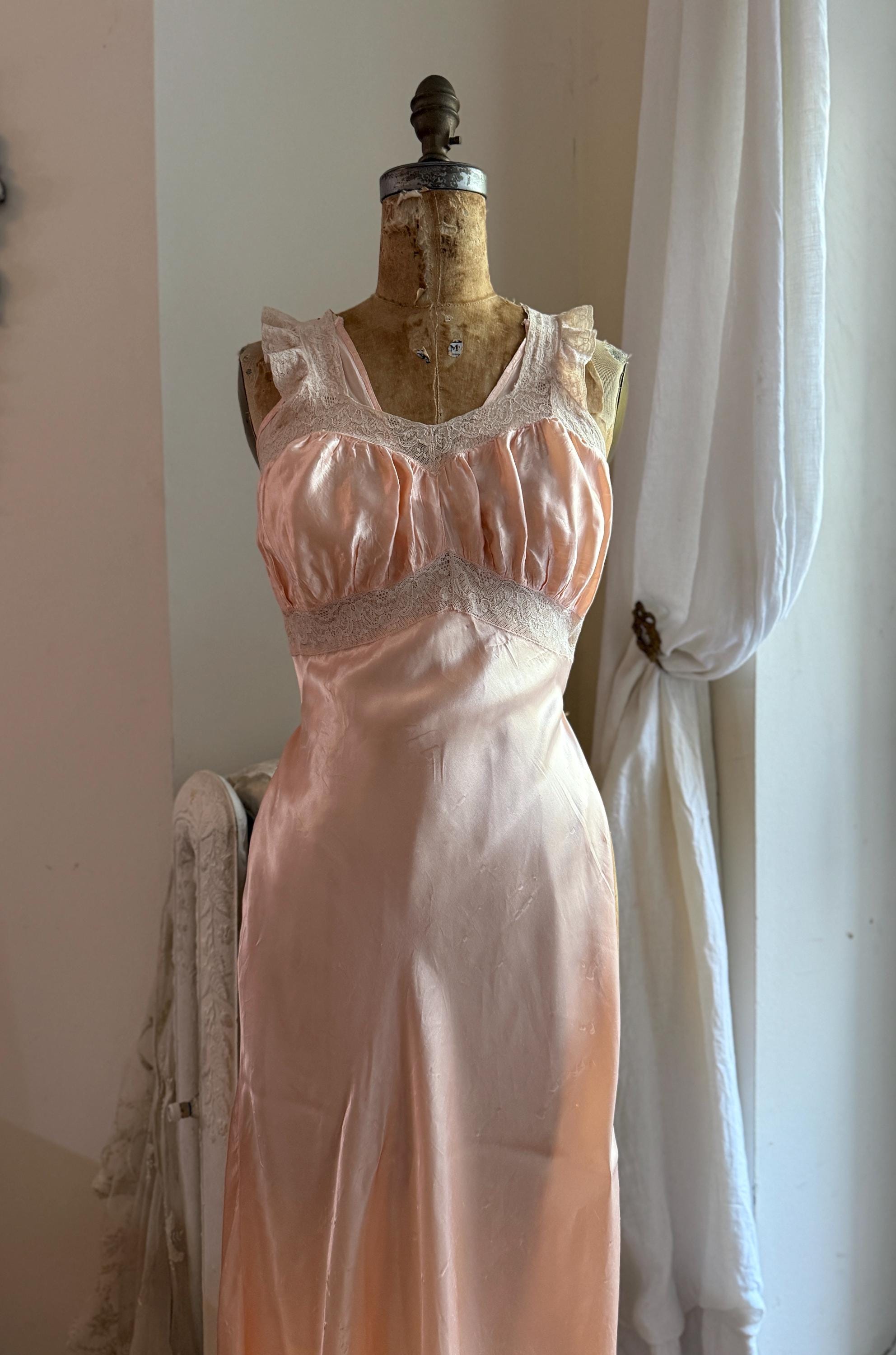 1930s Silk Nightgown - Etsy