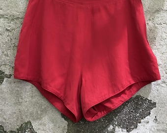 1940s Red Gabardine Shorts