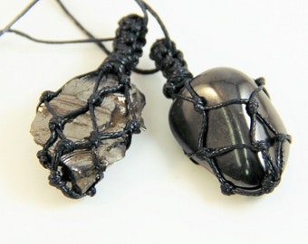 Best Shungite Jewelry Set Pendant Bracelet Earrings S116 Karelian Heritage