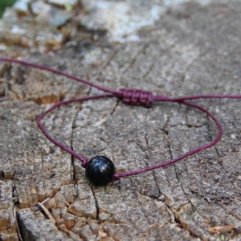 Shungite Bead String Bracelet Everyday Minimalist Bracelet for EMF Protection Bracelet Chakra Balancing Healing Karelian Heritage SB70