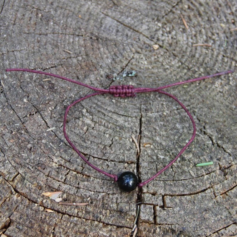 Shungite Bead String Bracelet Everyday Minimalist Bracelet for EMF Protection Bracelet Chakra Balancing Healing Karelian Heritage SB70