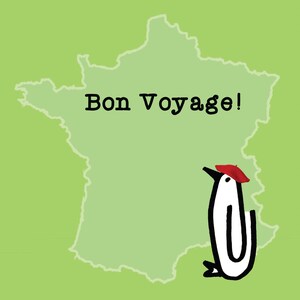 Buon viaggio! Penguin Card, Francia, Parigi, All'estero, Viaggiare, Anno Gap, Vacanze