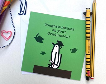 Carte de fin d'études ! Félicitations, diplômé !