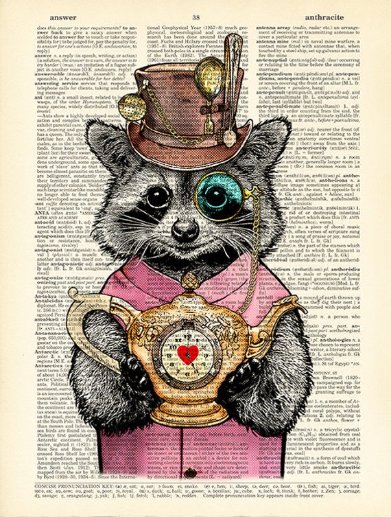 tea party with a raccoon This is a little old so if you remember