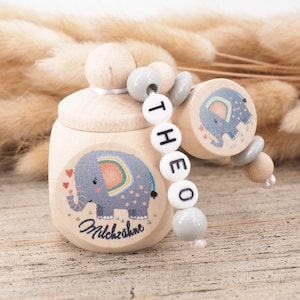 Milchzahndose mit Namen Elefant