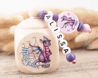 Milk tooth box with the name dragon