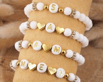 Pearl bracelet bracelet with name