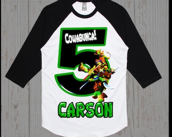 Ninja Turtles Birthday Shirt - Teenage Mutant Ninja Turtles Birthday Shirt