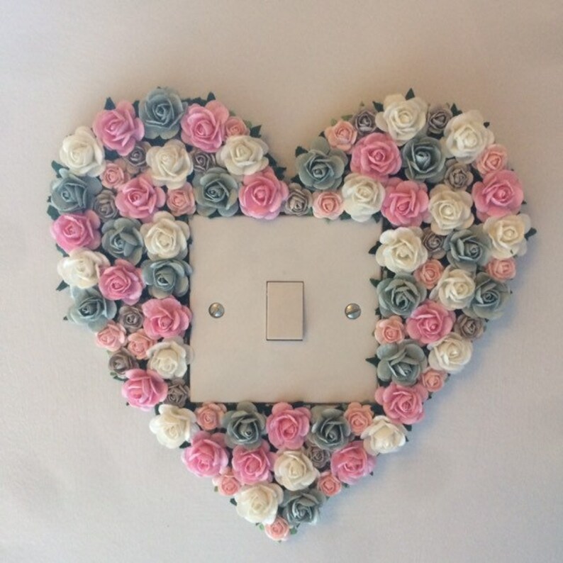 Heart light switch surround light switch border home decor Etsy