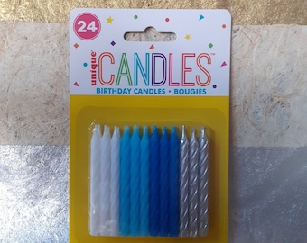 24 bougies d’anniversaire • cake topper • fête d’anniversaire pour garçons • décoration de gâteau •