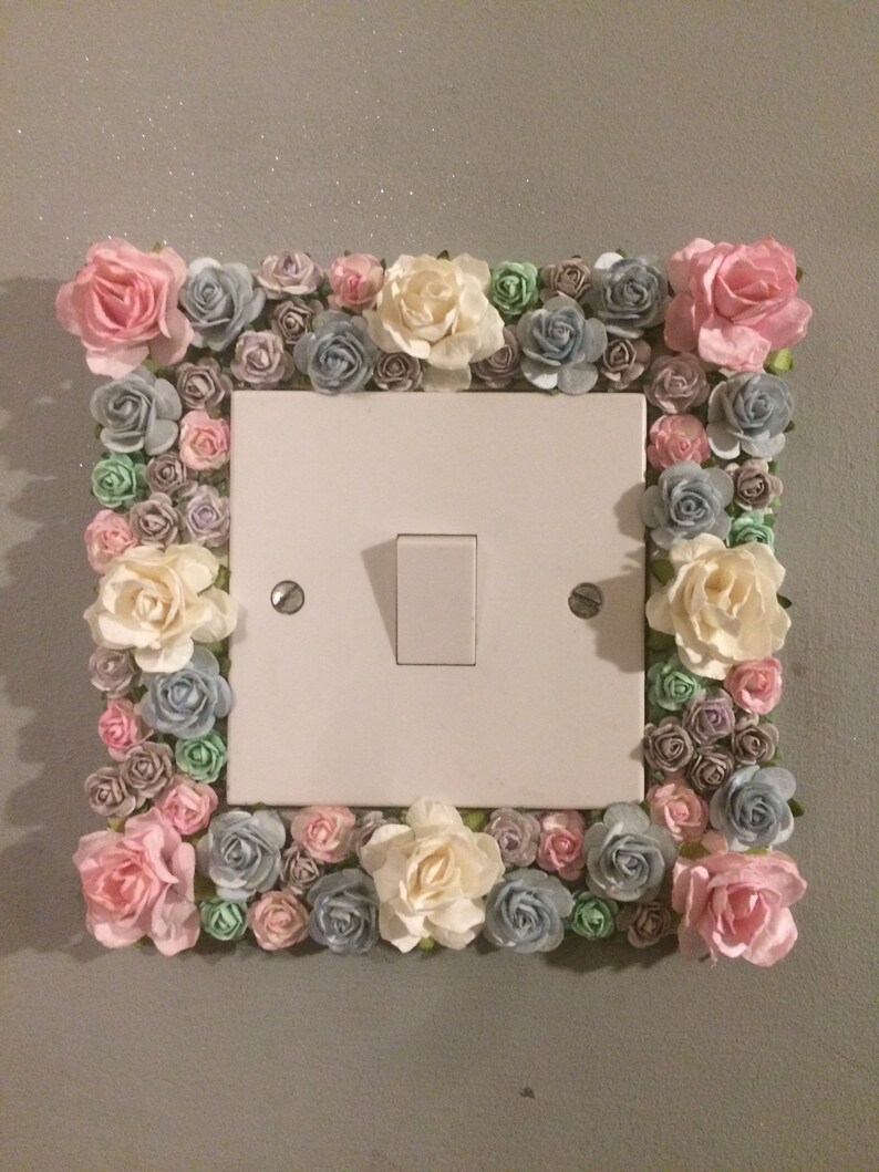 Floral light switch surround light switch cover home decor Etsy