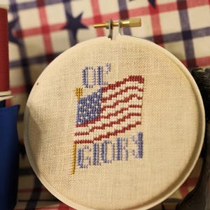 Americana Series- American Flag &quot;Ol&#39; Glory&quot; Cross Stitch Pattern