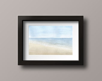 Ocean Watercolor Print - Ocean Print - Ocean Watercolor - Ocean Painting - Beach Print - Beach Painting - Beach House Decor - OBX Art