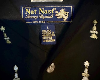 Vintage 2000s 100% Silk Nat Nast Shirt - Etsy