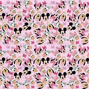 Mickey and friends seamless pattern, Digital download, Seamless pattern