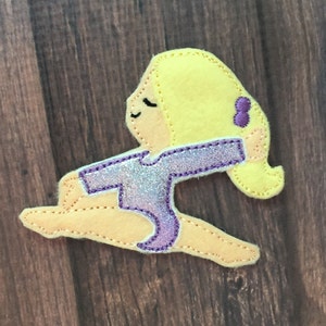 ITH Gymnast Feltie Design, Gymnastics Design, Gymnastics Feltie, Gymnast Feltie, Gymnast Clippie,