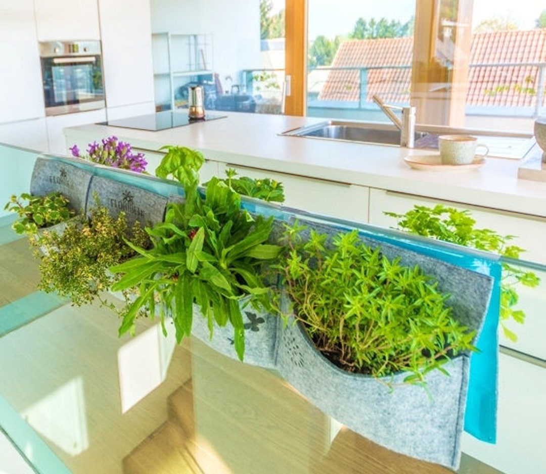 Planter Bag, Saddle Railing Planter, Fence Planter, Herb Planter