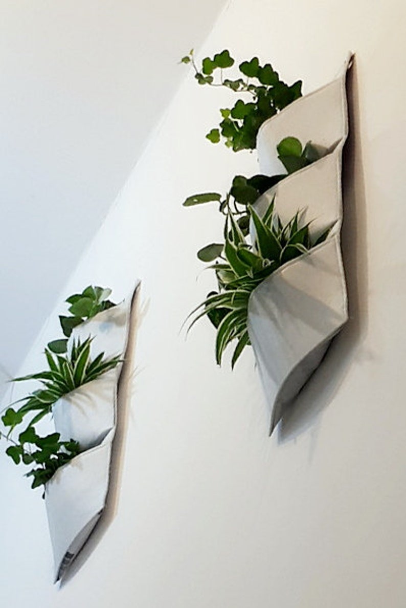 Indoor Vertical Planter White Wall Planter Spring Planter Etsy