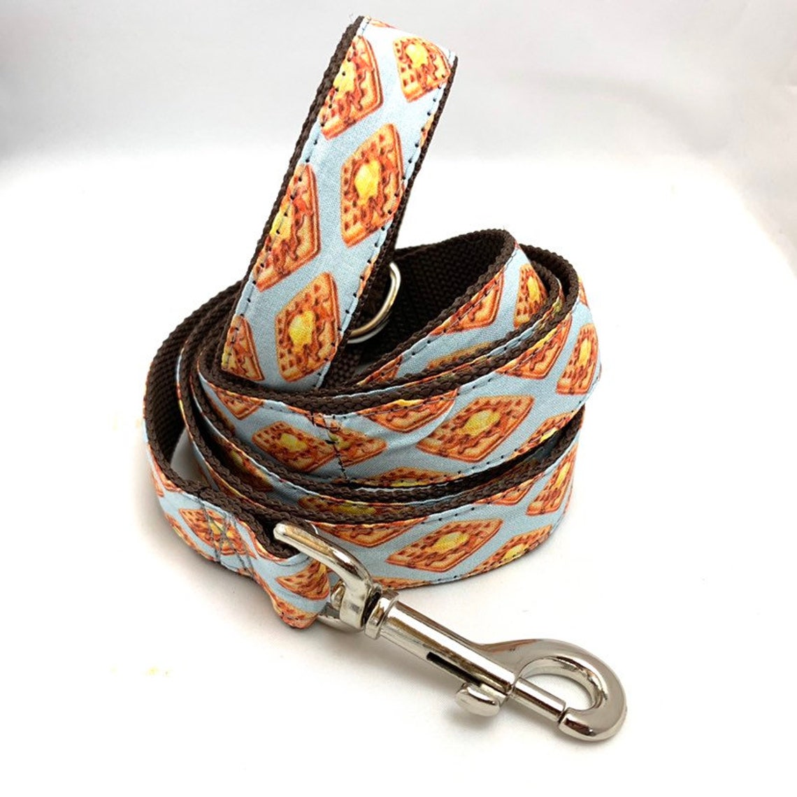 Waffles Dog Collar Leash or Harness with Personalized Buckle Etsy