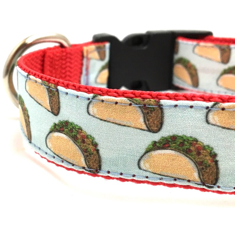 Taco Dog Collar Harness or Leash Food Themed Dog Collar Etsy