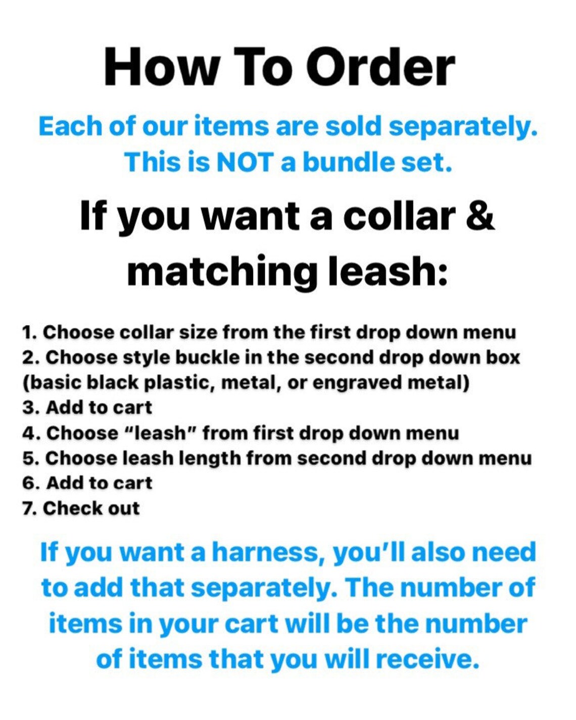 Waffles Dog Collar Leash or Harness With Personalized Buckle Etsy