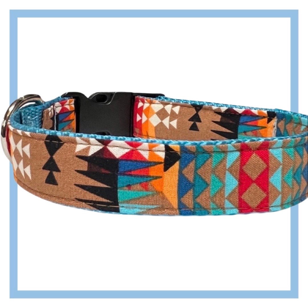 Designer Dog Leash Southwestern Ethnic Stripe Dog Leash Navajo 