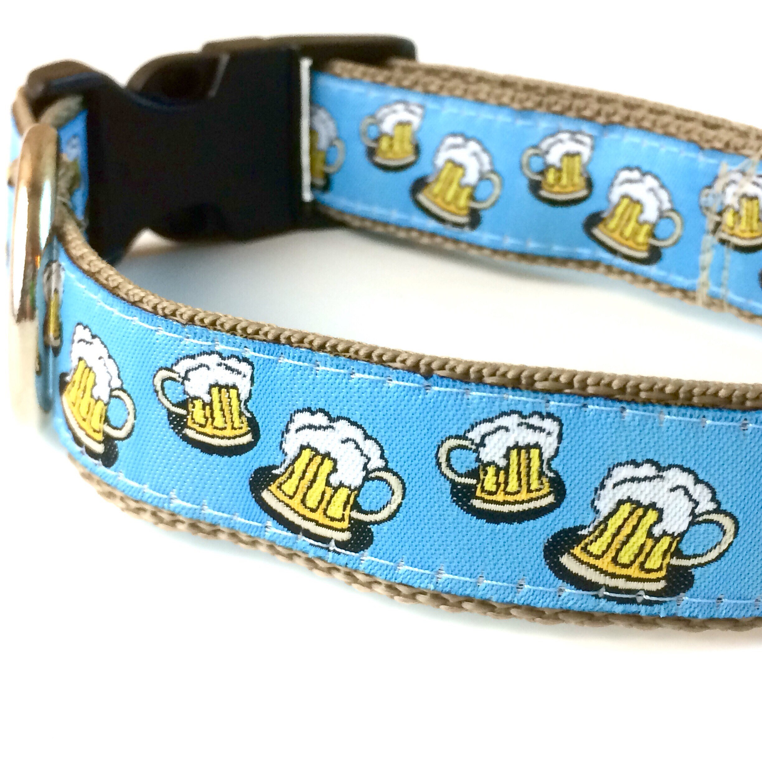 Beer Dog Collar Leash or Harness with Personalized Metal Etsy