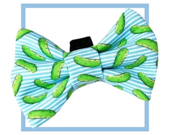 Pickle Bow Tie for Dogs | Dog Bow Tie | Food Bow Tie