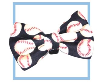 Baseball Dog Bow Tie for Dogs | Dog Bow Tie | Summer Bow Tie | Dog Bow Tie