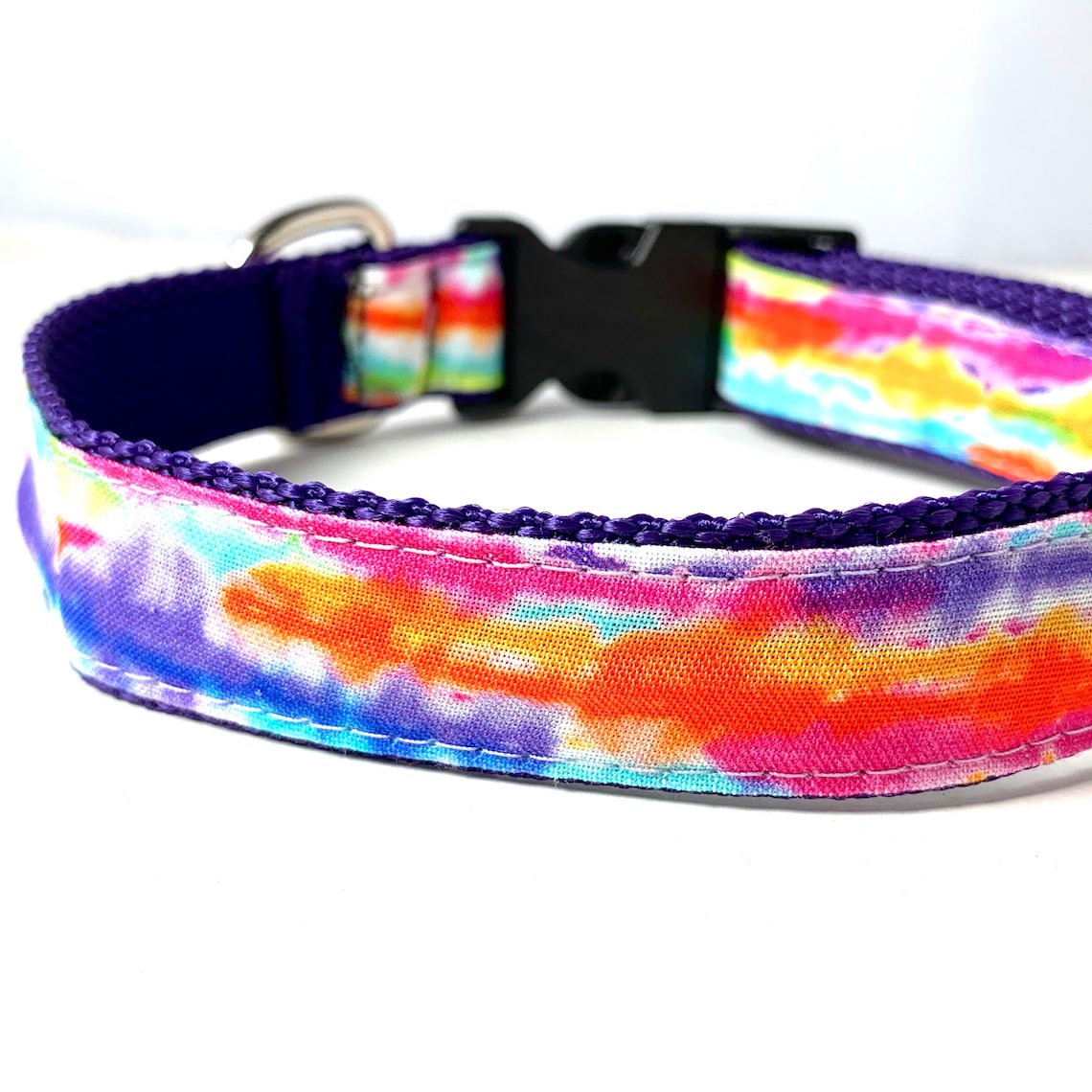 Tie Dye Dog Collar Tie Dye Leash Tie Dye Harness Step In Etsy