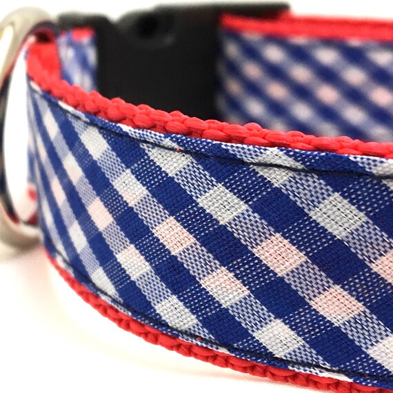 checkered dog collar