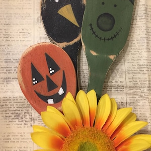 Halloween Wooden Spoons, Fall Wooden Spoons,Decorative Wooden Spoons