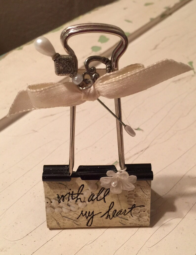Note holder Picture holder With all my Heart picture holder Picture Frame