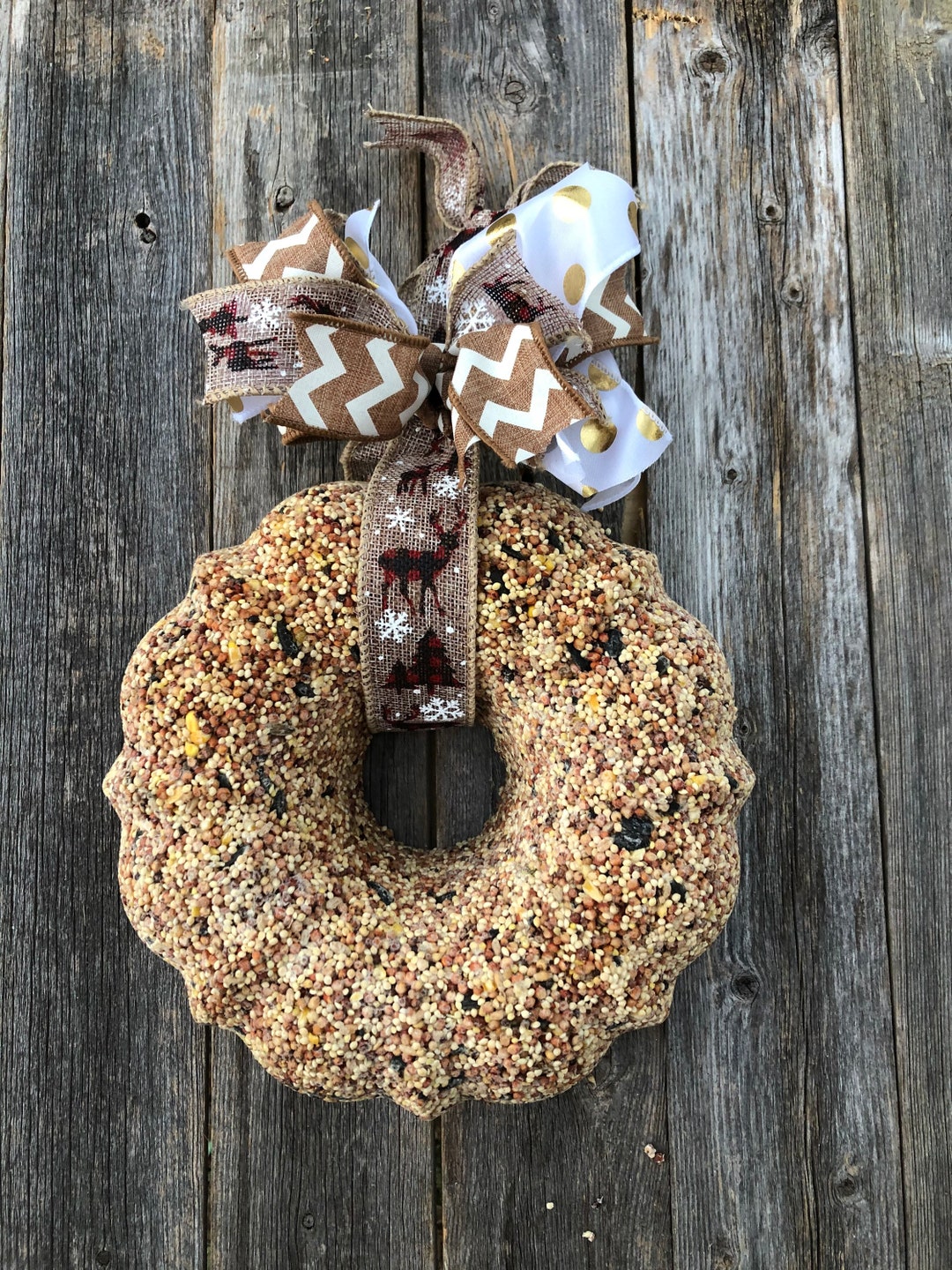 Wreath Birdseed,nature Birdseed Wreath, Winter Birdseed Wreath, Summer