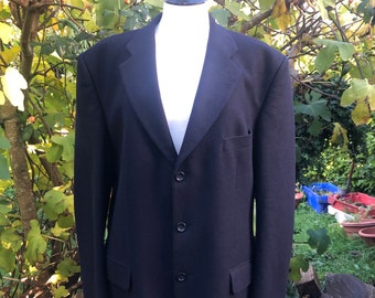 Navy Wool Blazer with Cashmere By Pierre Balmain UK Large.In Excellent condition !