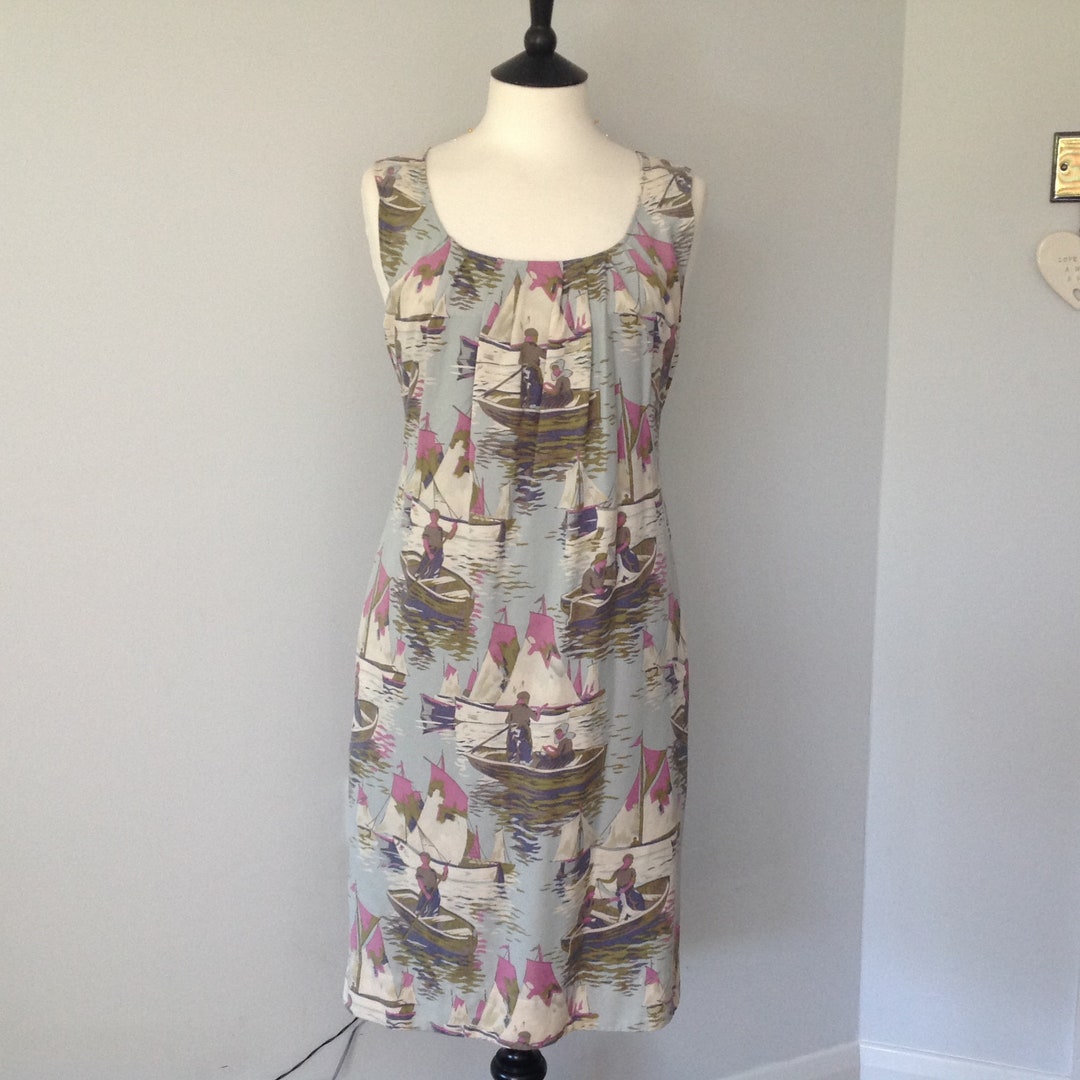 Joules Boutique Summer Dress With Pockets.uk 8 .truly Etsy
