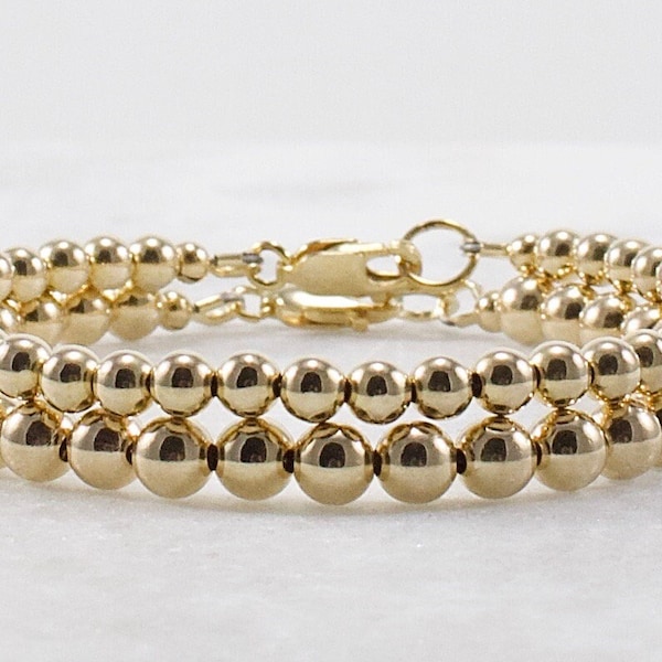 Modern Lux Luxury Bracelet, Layering Stacking Dainty Jewelry for Wife Girlfriend, 14k Gold Filled Women's Bracelet
