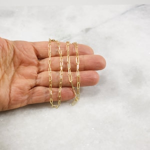 Gold Paper Clip Bracelet, Small Link, Medium Link, 14k Gold Filled, Women, Girlfriend, Mom Gift, Stacking Bracelet image 8