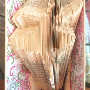 Folded book art: Ballerina