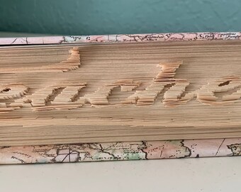 Folded book art for Teacher