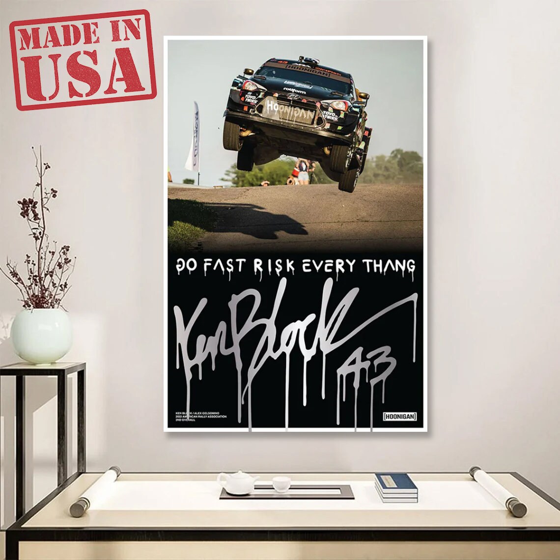 Discover Ken Block Poster Rip Ken Block Racing Fan Wall Art Poster