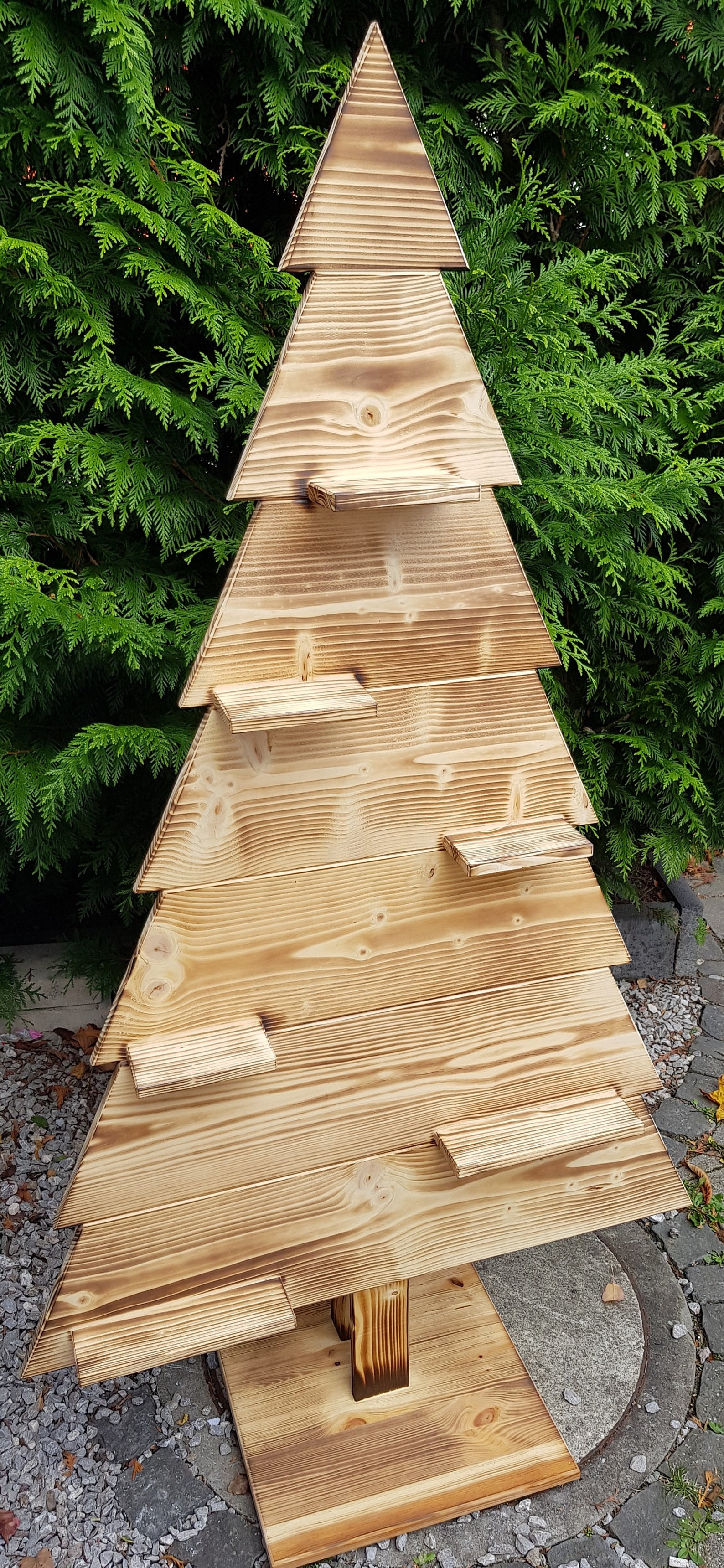 Wood Christmas tree 160cm wood tree decoration object Etsy