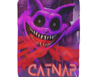 Couverture polaire Sherpa Catnap, couverture Poppy Playtime 3 50 x 60 po.