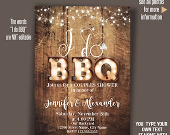 bbq invitation etsy