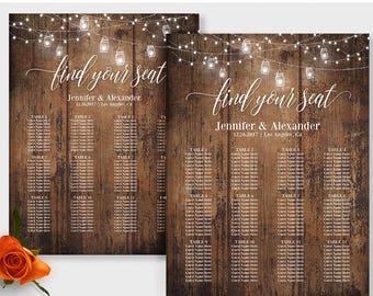 wedding seating chart etsy